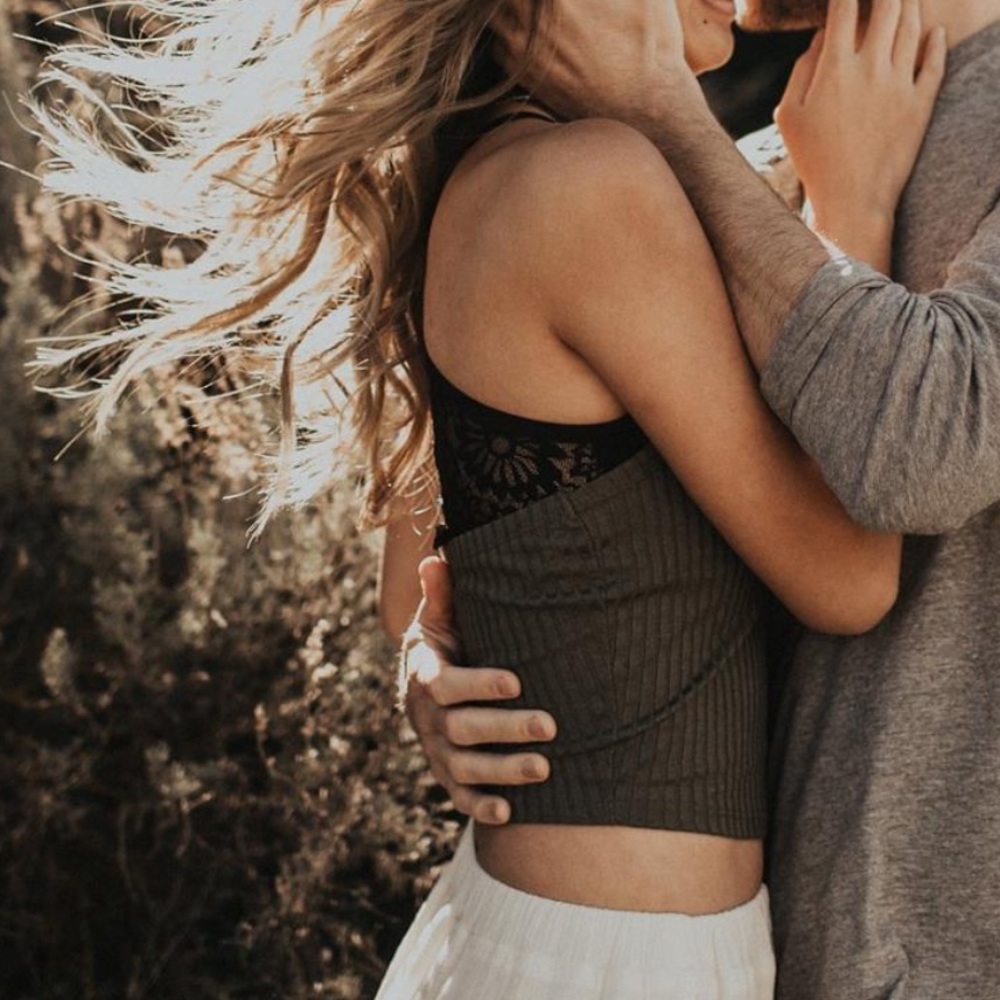 Henley Cropped Top, Sage